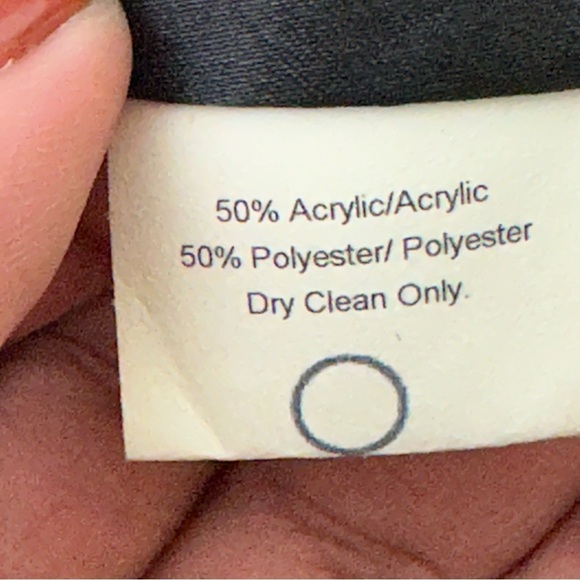 Vintage Artsy Abstract Stitched Button Front Quilted Blazer Jacket Women Size S - Picture 9 of 13